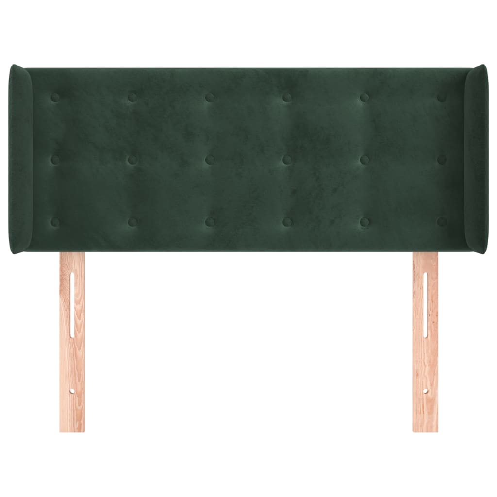 vidaXL Cabecero de terciopelo verde oscuro 93x16x78/88 cm