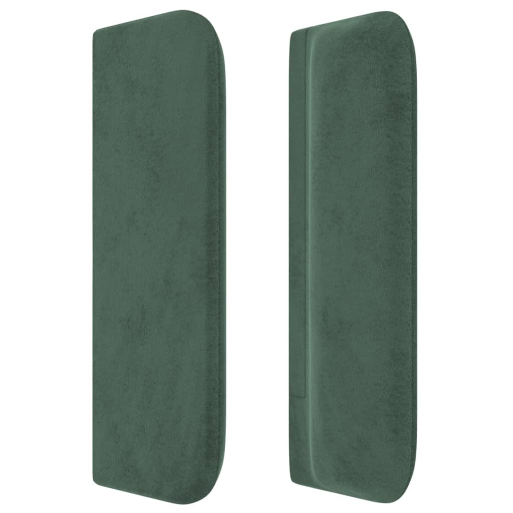 vidaXL Cabecero de terciopelo verde oscuro 93x16x78/88 cm