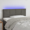 vidaXL Cabecero con LED de terciopelo gris oscuro 100x5x78/88 cm