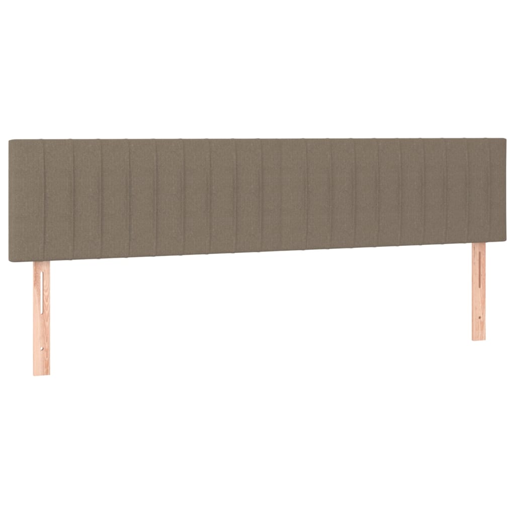 vidaXL Cabecero con LED de tela gris taupe 180x5x78/88 cm