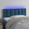 vidaXL Cabecero con LED de terciopelo azul oscuro 90x5x78/88 cm