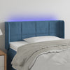 vidaXL Cabecero con LED de terciopelo azul oscuro 93x16x78/88 cm