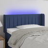 vidaXL Cabecero con LED de tela azul 93x16x78/88 cm