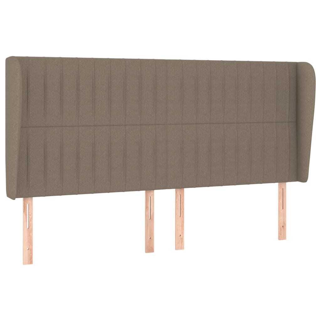 vidaXL Cama box spring con colchón tela gris taupe 200x200 cm