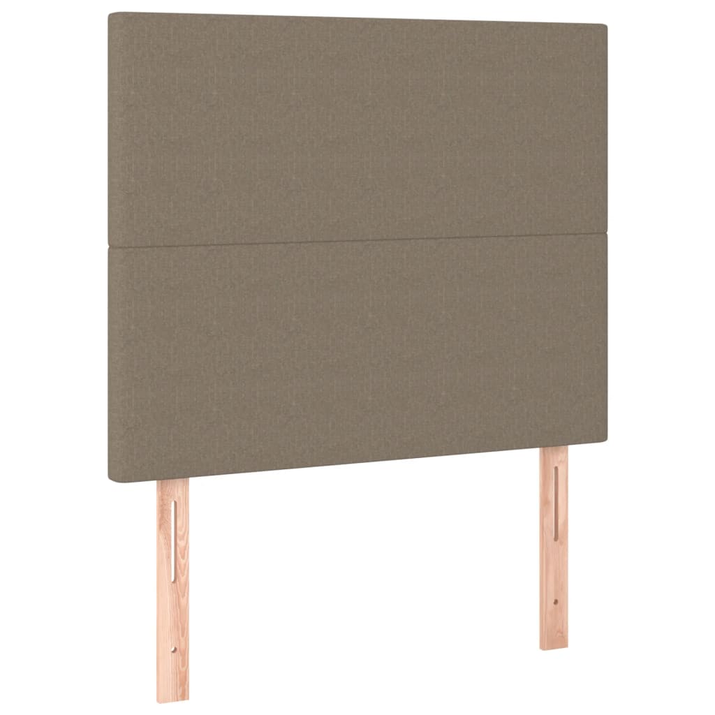 vidaXL Estructura de cama sin colchón tela gris taupe 80x200 cm