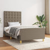 vidaXL Estructura de cama con cabecero de tela gris taupe 80x200 cm