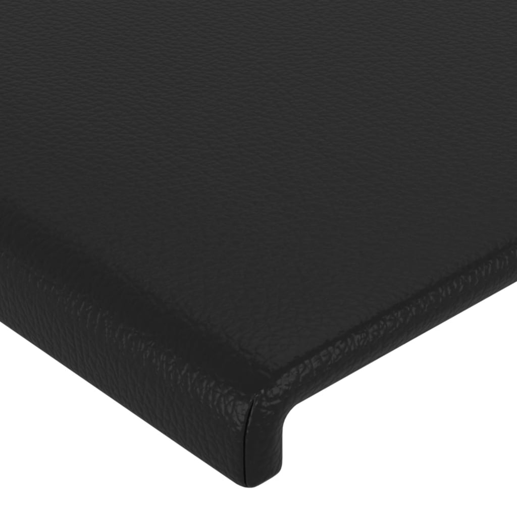 vidaXL Estructura de cama sin colchón cuero sintético negro 90x190 cm