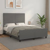 vidaXL Estructura de cama sin colchón cuero sintético gris 140x190 cm