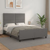 vidaXL Estructura de cama sin colchón cuero sintético gris 140x190 cm