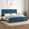 vidaXL Estructura cama sin colchón terciopelo azul oscuro 200x200 cm