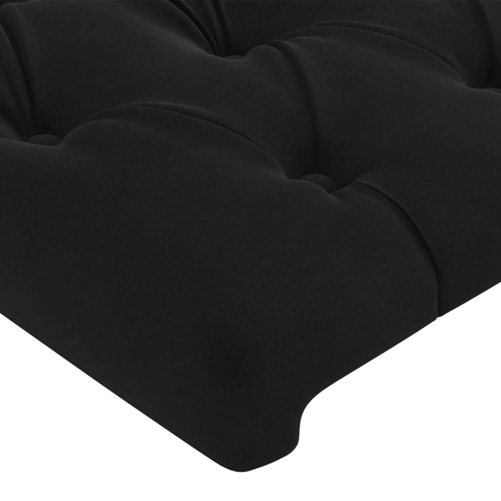 vidaXL Estructura de cama sin colchón terciopelo negro 90x190 cm