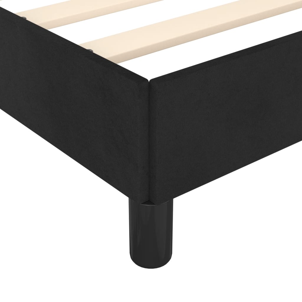 vidaXL Estructura de cama sin colchón terciopelo negro 90x190 cm