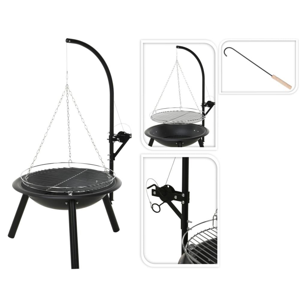 ProGarden Brasero con barbacoa BBQ 55 cm