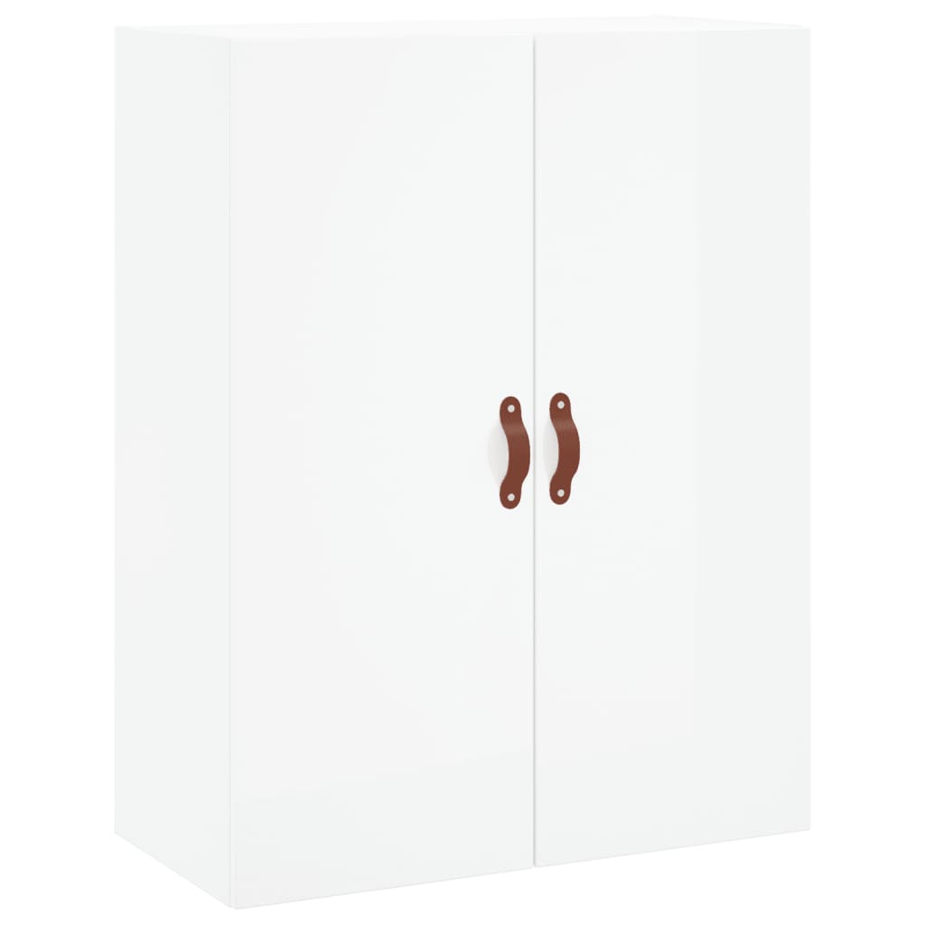 vidaXL Armario de pared 2 unidades blanco brillante 69,5x34x90 cm