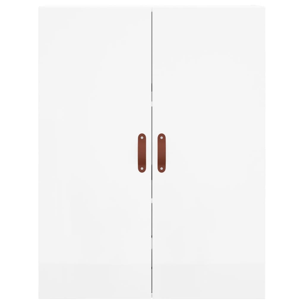 vidaXL Armario de pared 2 unidades blanco brillante 69,5x34x90 cm