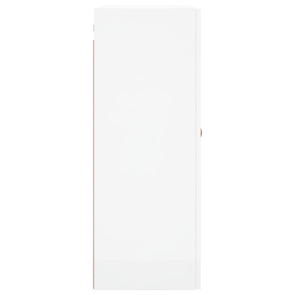 vidaXL Armario de pared 2 unidades blanco brillante 69,5x34x90 cm