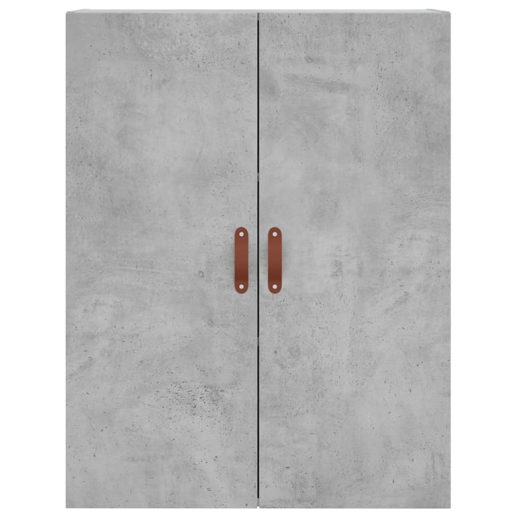 vidaXL Armario de pared 2 unidades gris hormigón 69,5x34x90 cm