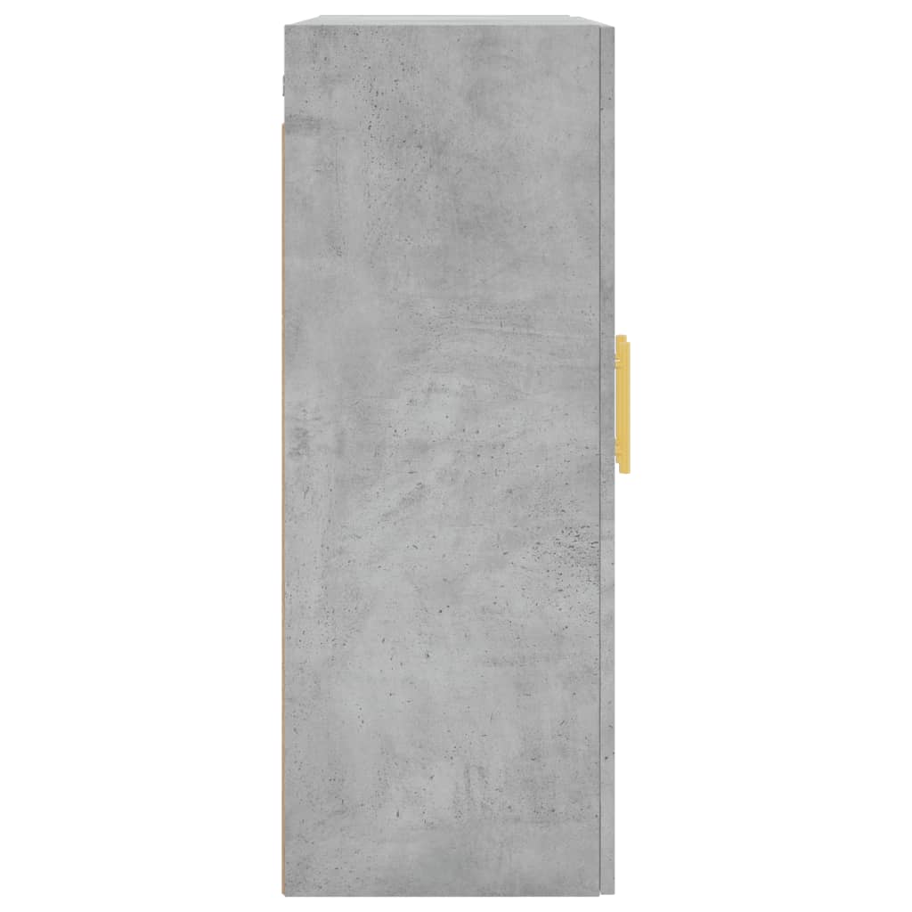 vidaXL Armario de pared 2 unidades gris hormigón 69,5x34x90 cm