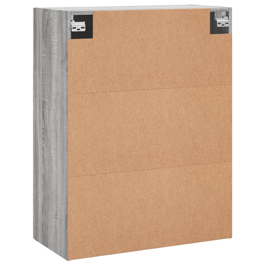 vidaXL Armarios de pared 2 unidades gris Sonoma 69,5x34x90 cm