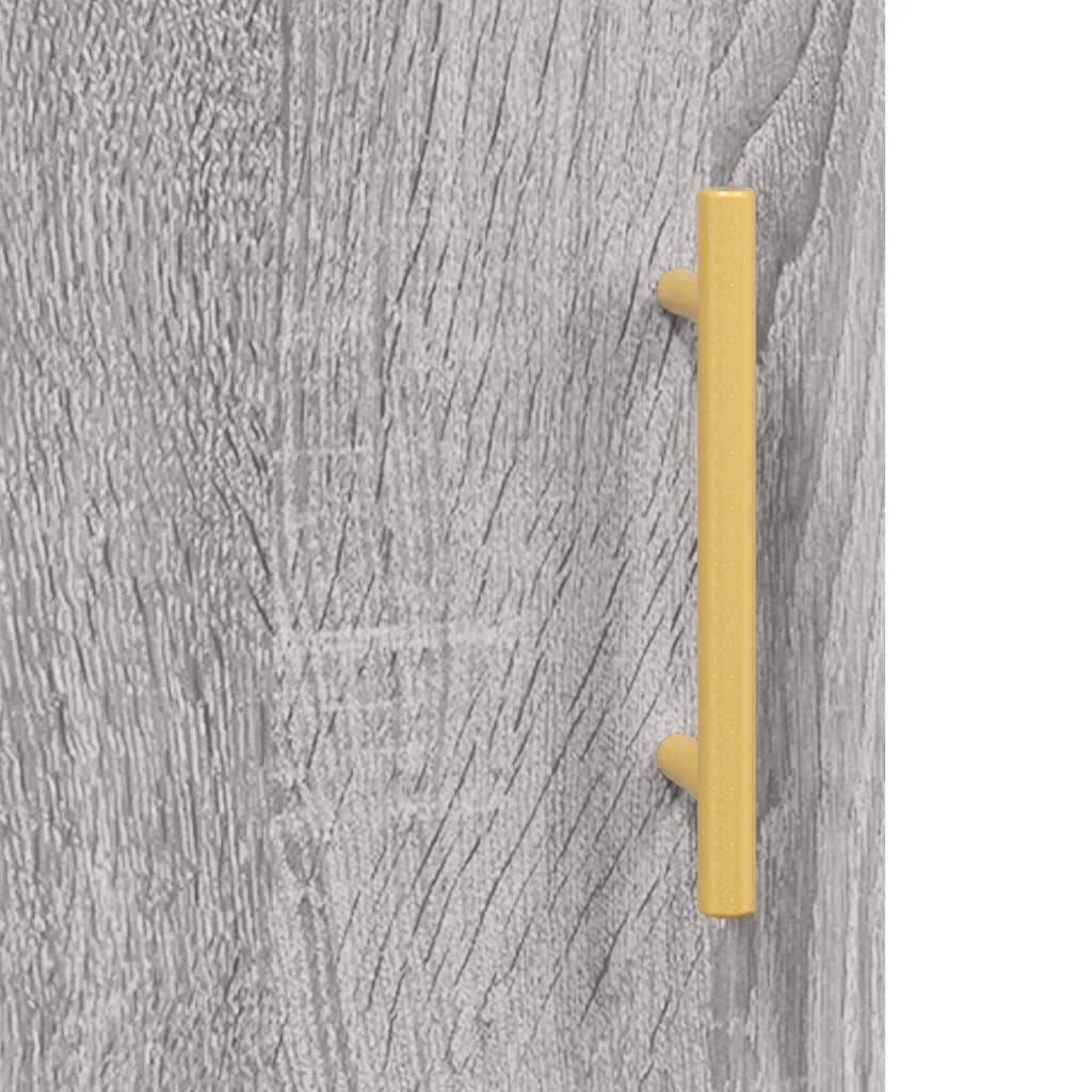 vidaXL Armarios de pared 2 unidades gris Sonoma 69,5x34x90 cm