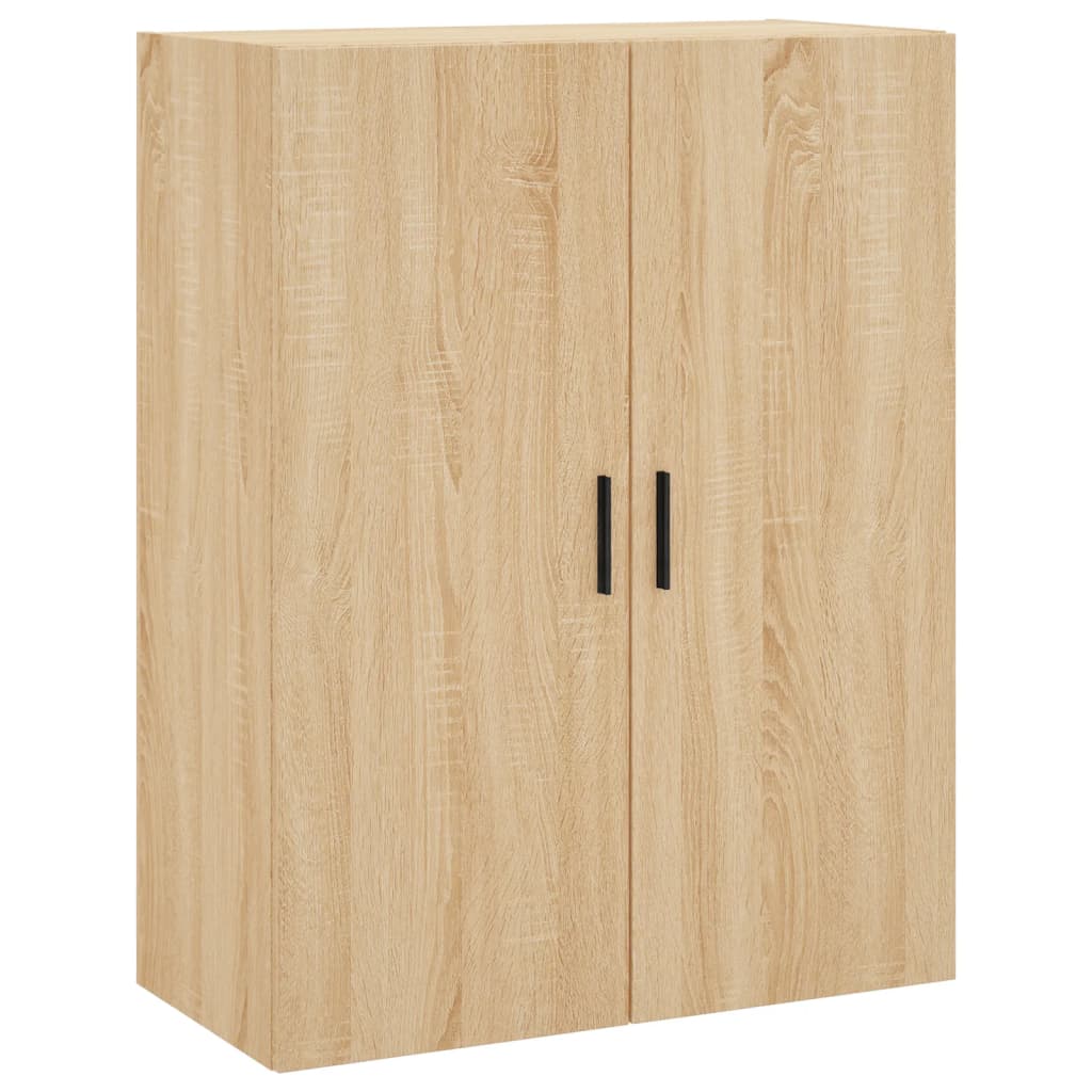 vidaXL Armario de pared 2 unidades roble Sonoma 69,5x34x90 cm