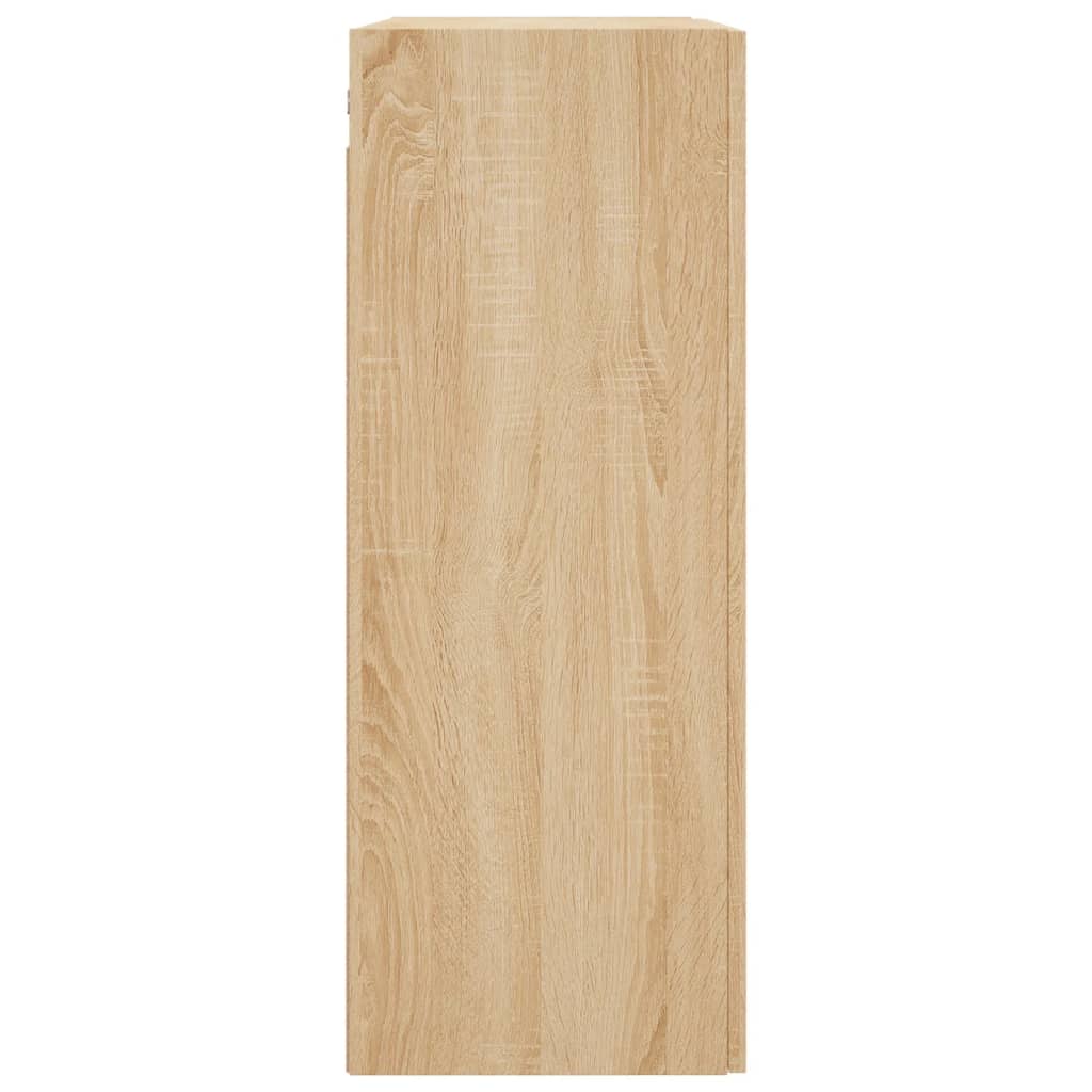 vidaXL Armario de pared 2 unidades roble Sonoma 69,5x34x90 cm