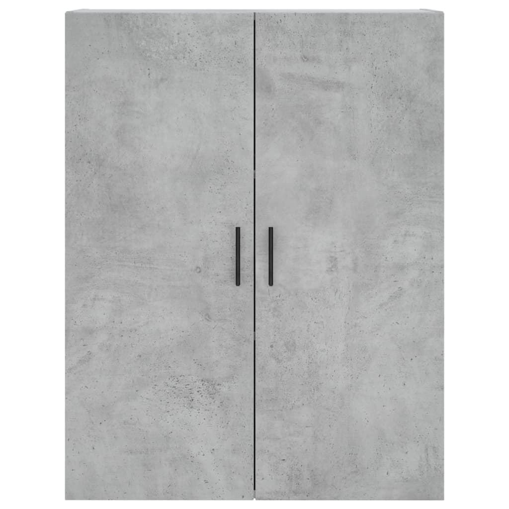 vidaXL Armario de pared 2 unidades gris hormigón 69,5x34x90 cm