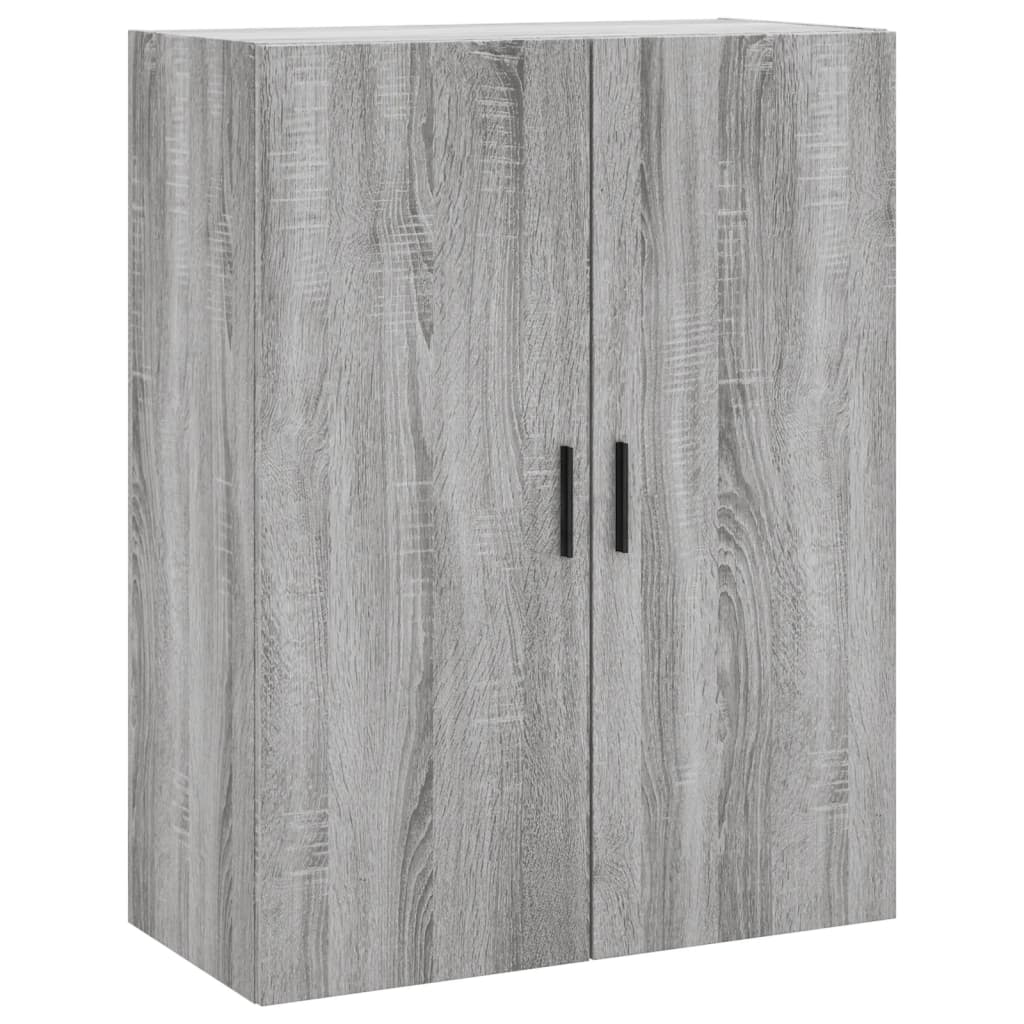 vidaXL Armarios de pared 2 unidades gris Sonoma 69,5x34x90 cm