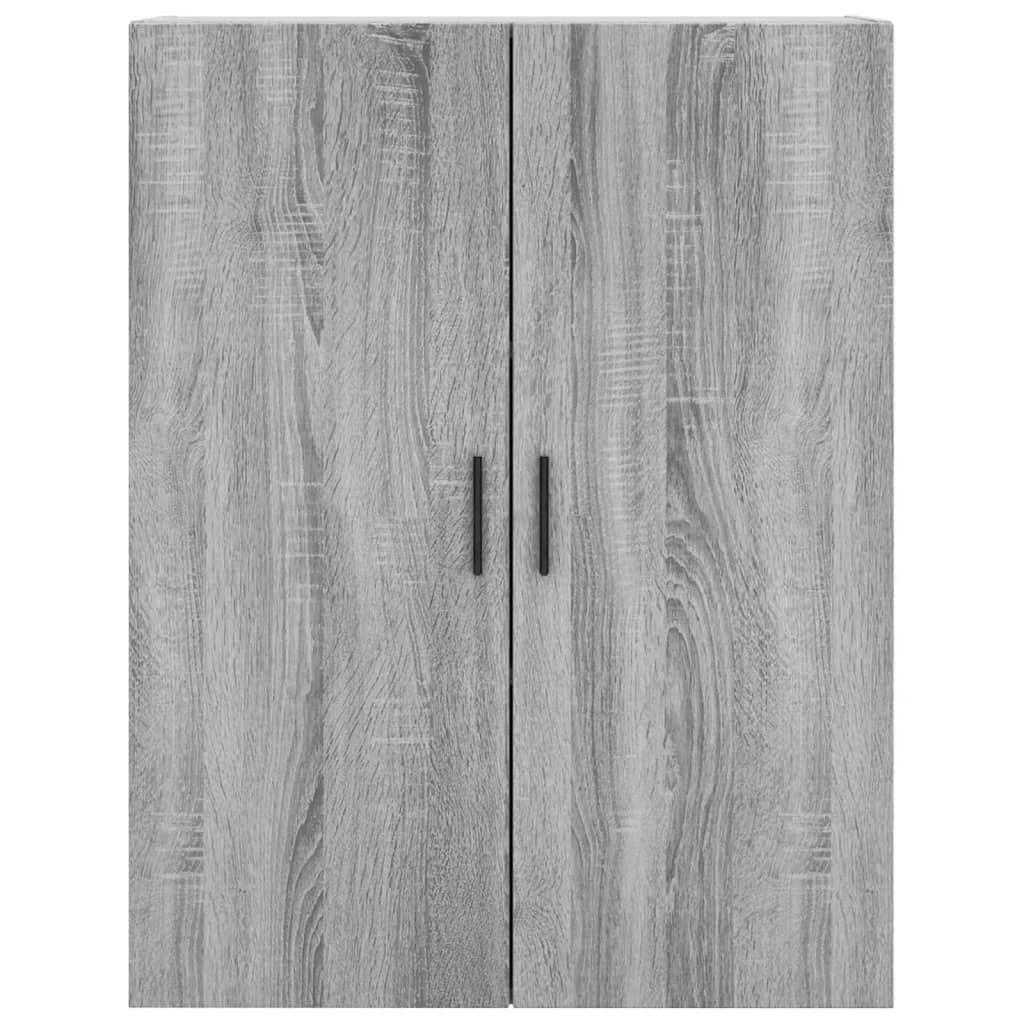 vidaXL Armarios de pared 2 unidades gris Sonoma 69,5x34x90 cm