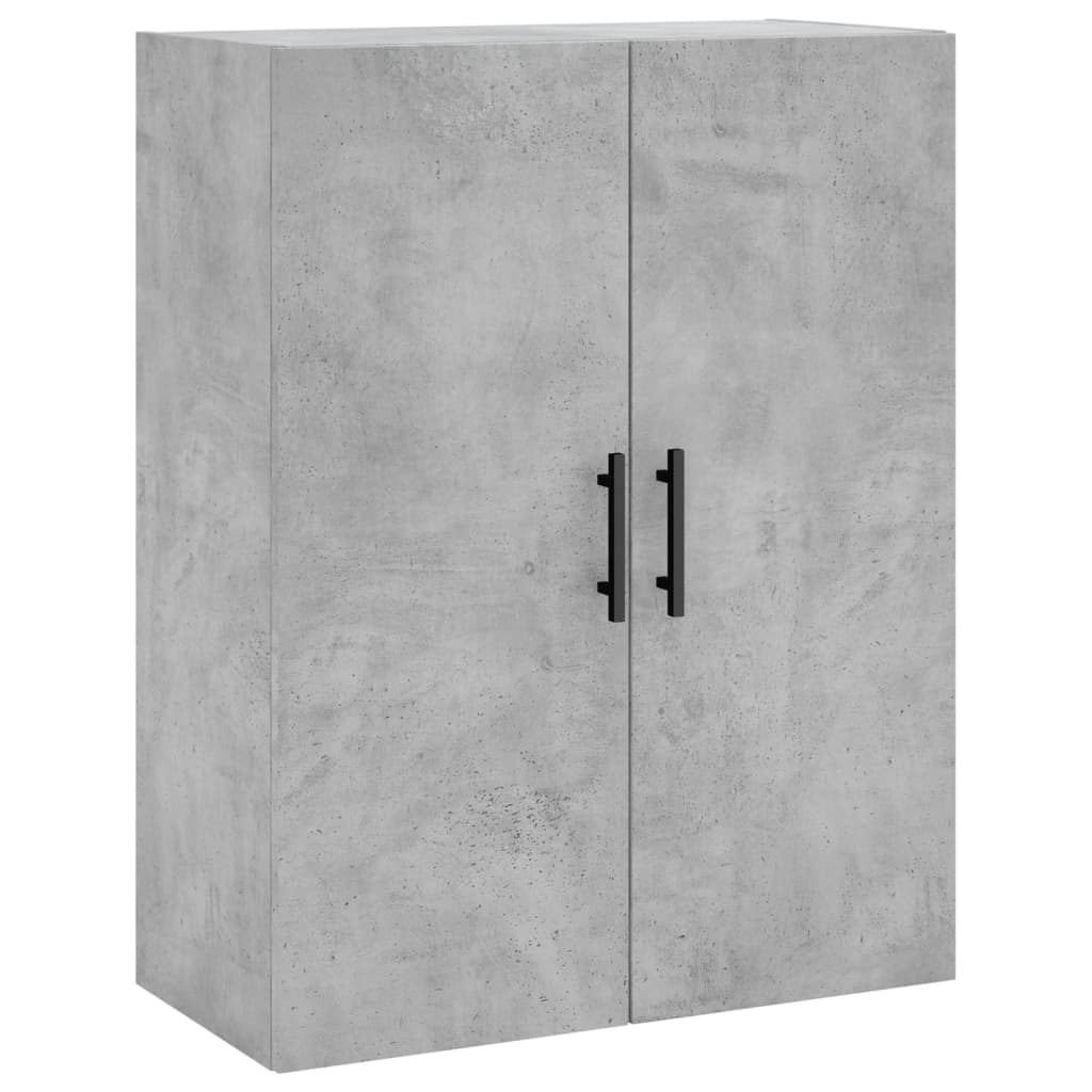 vidaXL Armario de pared 2 unidades gris hormigón 69,5x34x90 cm