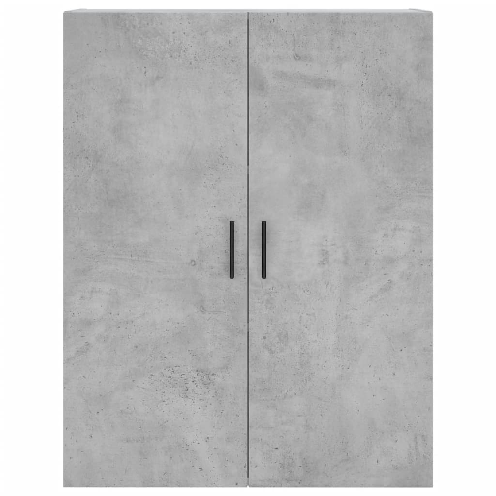 vidaXL Aparador alto madera contrachapada gris hormigón 69,5x34x180 cm