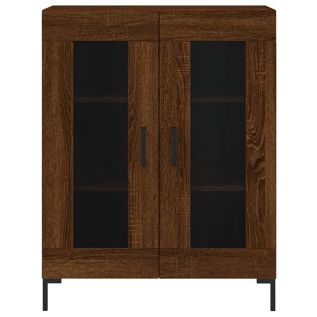 vidaXL Aparador alto madera contrachapada marrón roble 69,5x34x180 cm