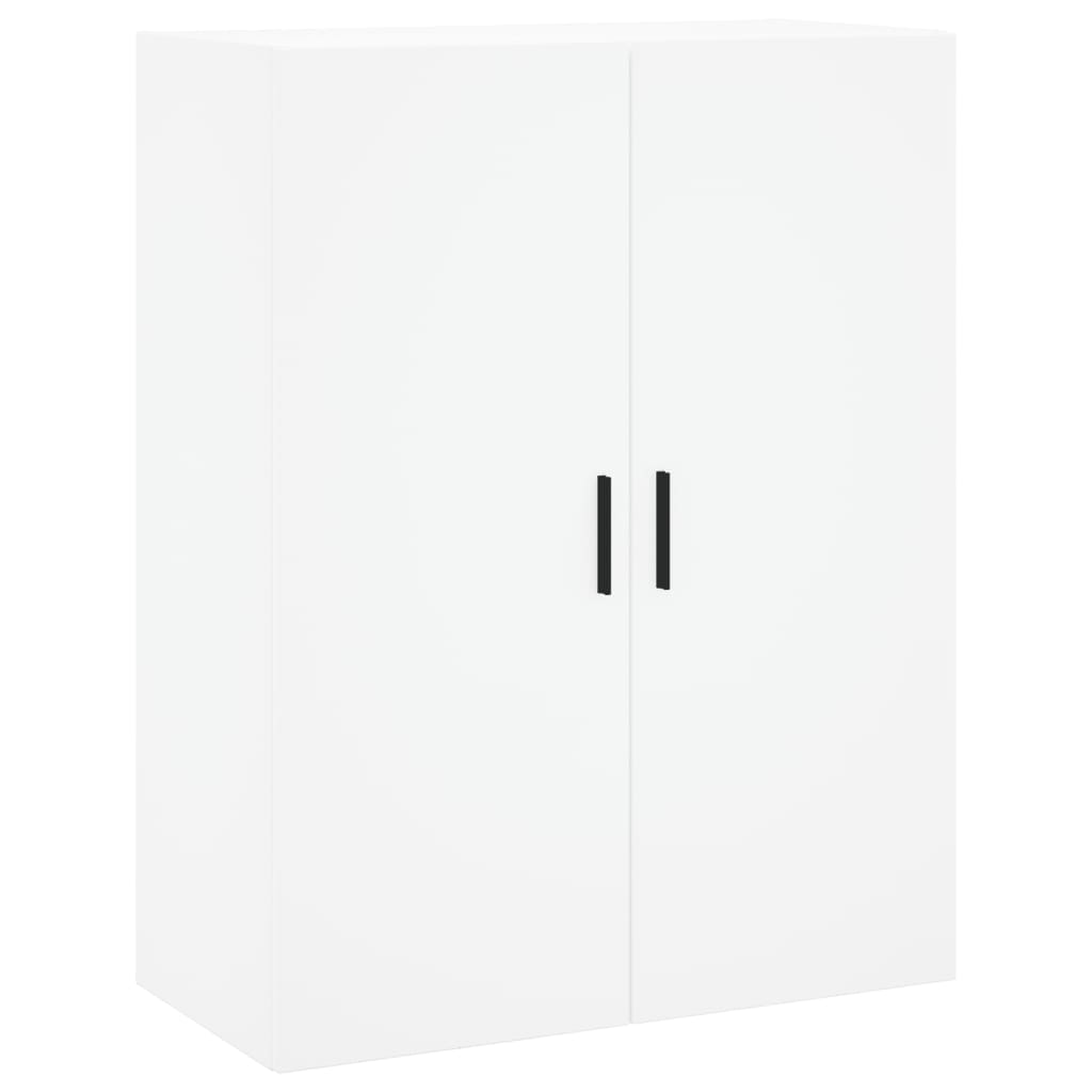 vidaXL Aparador alto madera contrachapada blanco 69,5x34x180 cm