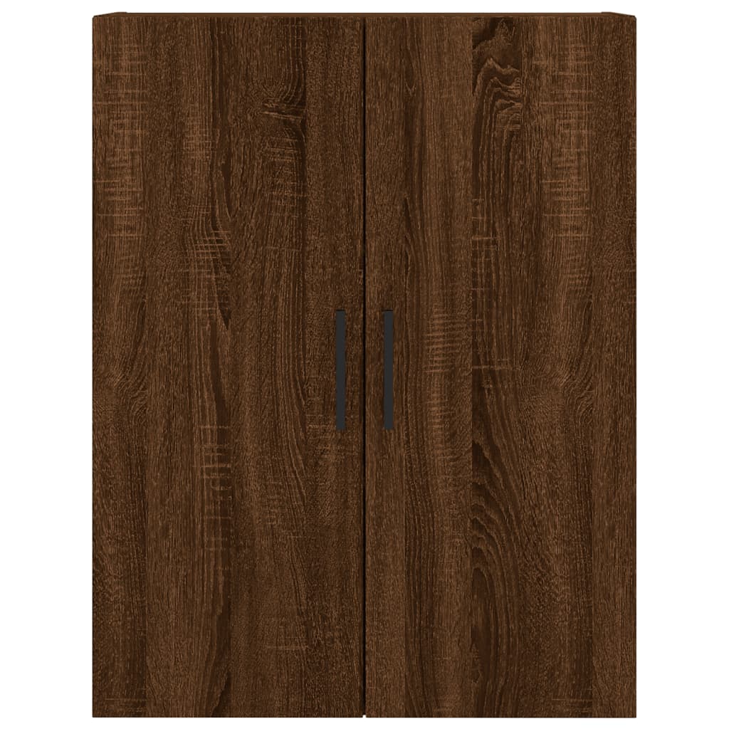 vidaXL Aparador alto madera contrachapada marrón roble 69,5x34x180 cm