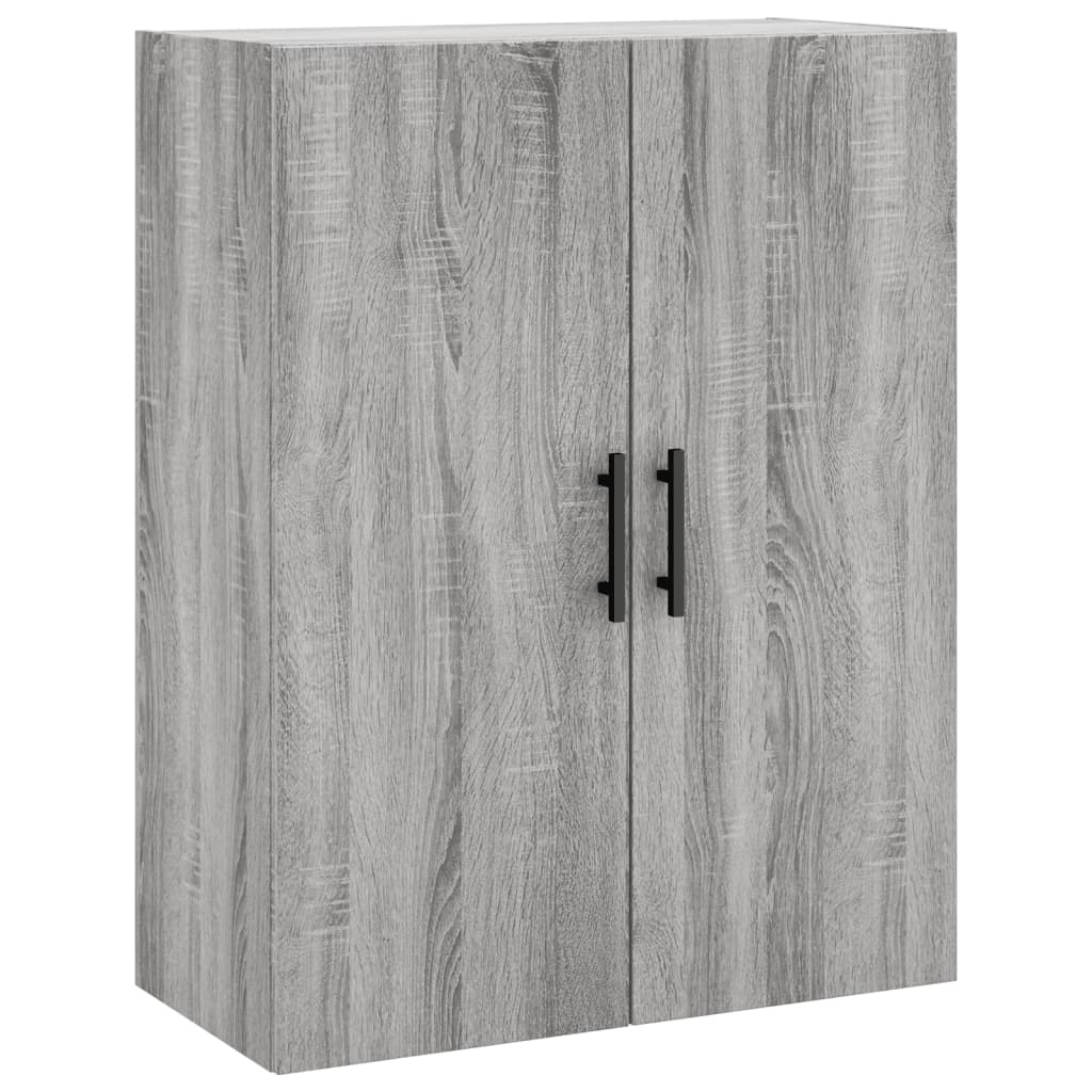 vidaXL Aparador alto madera contrachapada gris sonoma 69,5x34x180 cm