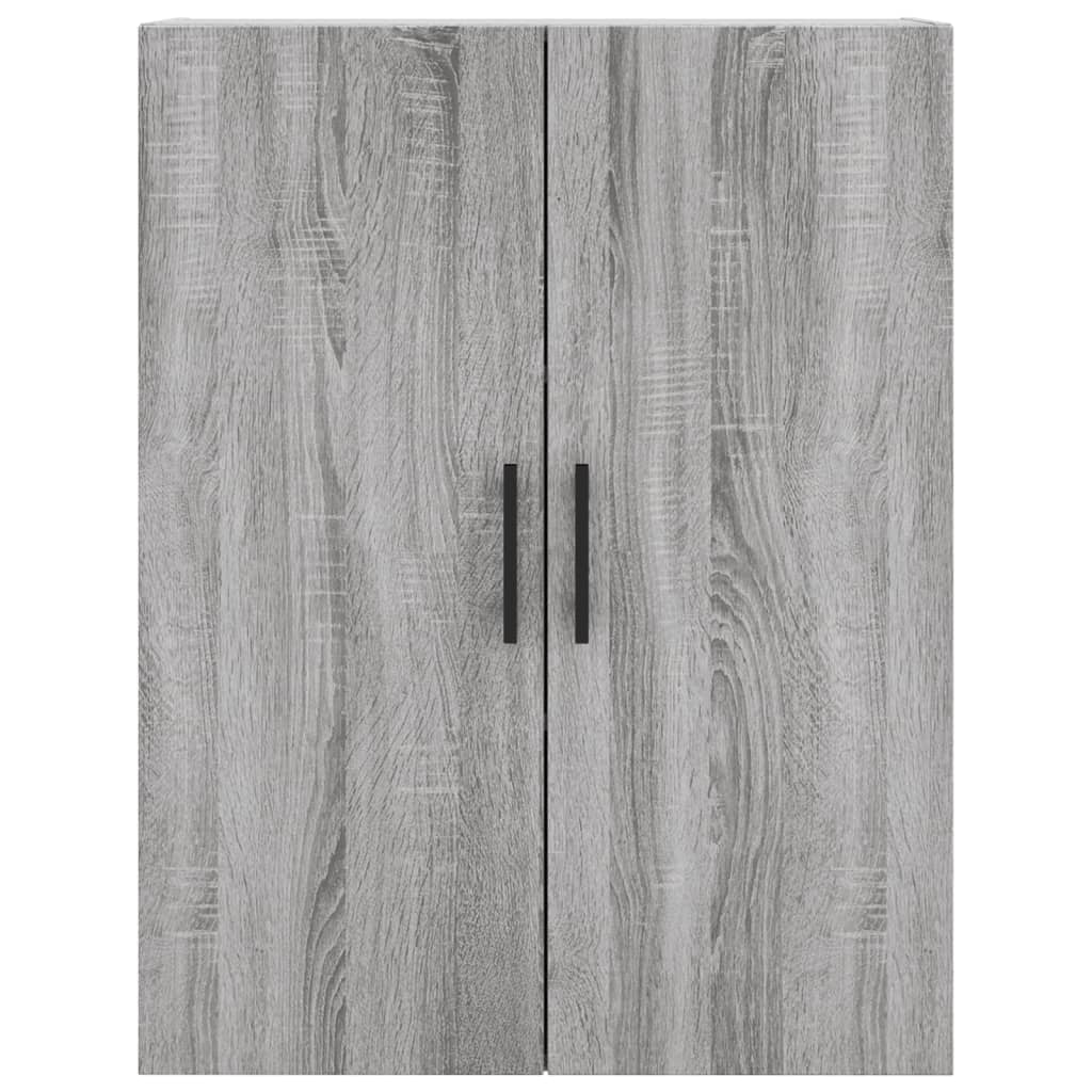 vidaXL Aparador alto madera contrachapada gris sonoma 69,5x34x180 cm