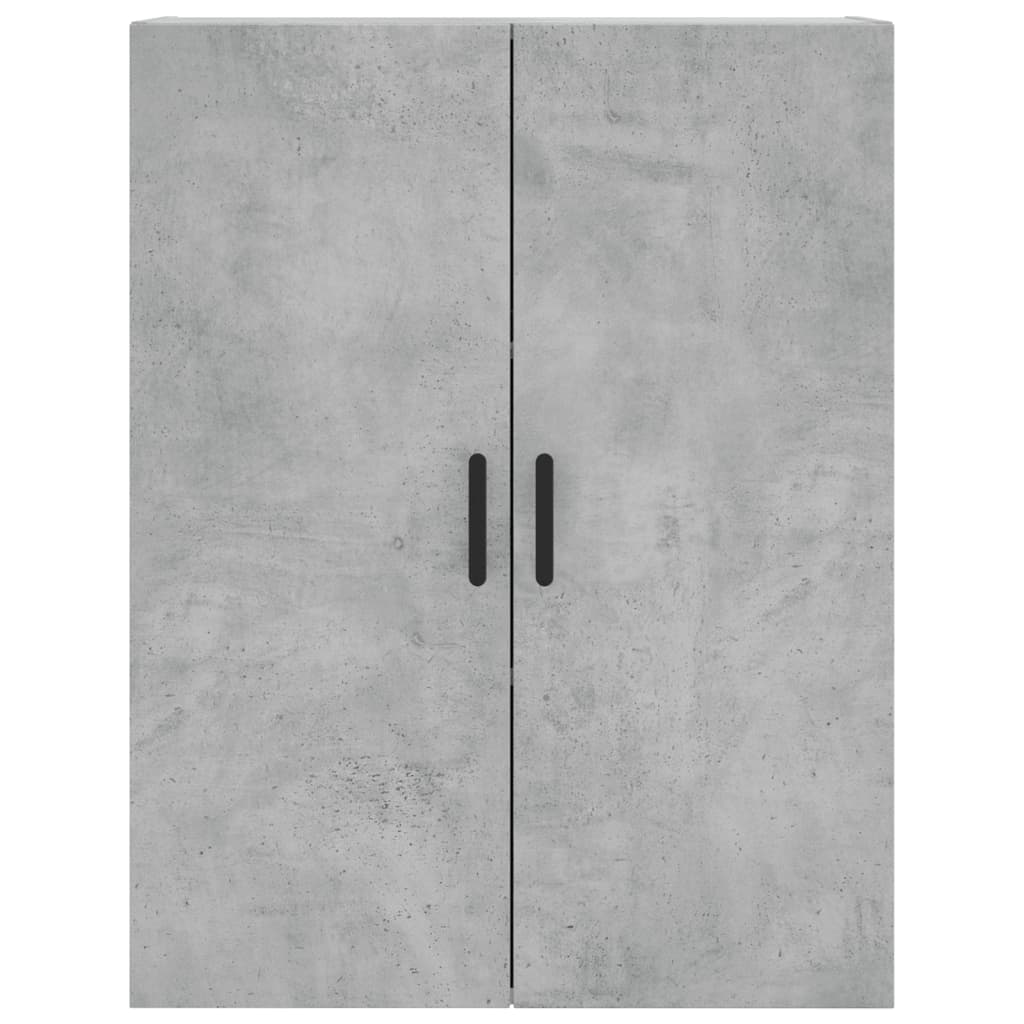 vidaXL Aparador alto madera contrachapada gris hormigón 69,5x34x180 cm