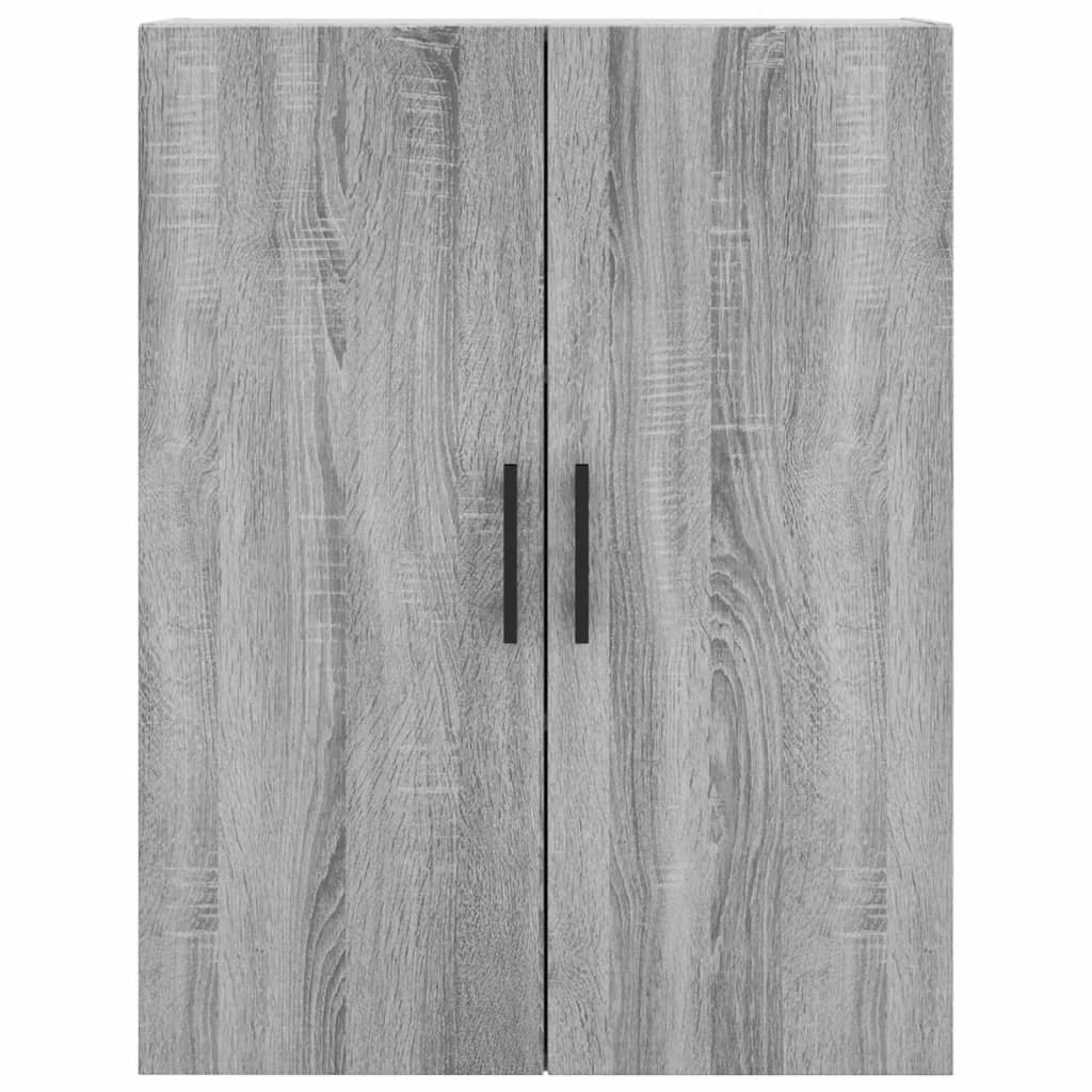 vidaXL Aparador alto madera contrachapada gris sonoma 69,5x34x180 cm