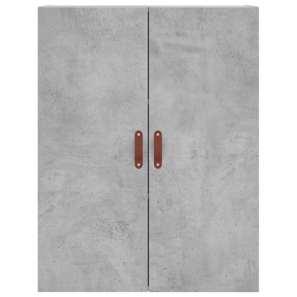 vidaXL Aparador alto madera contrachapada gris hormigón 69,5x34x180 cm