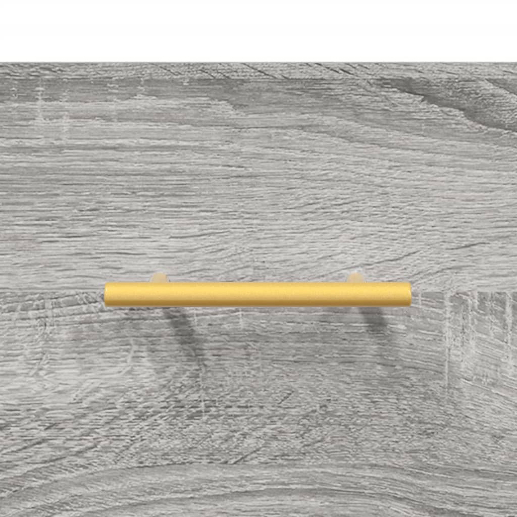 vidaXL Aparador alto madera contrachapada gris sonoma 69,5x34x180 cm