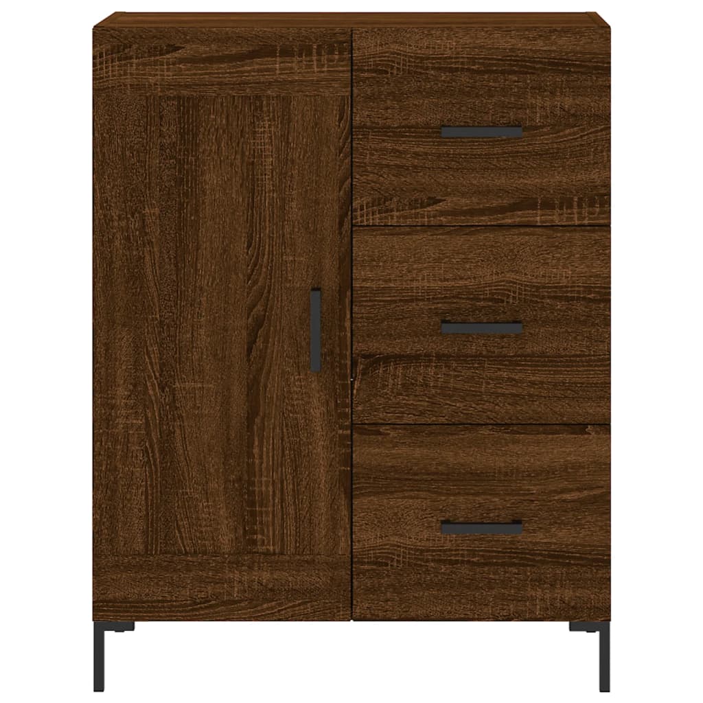 vidaXL Aparador alto madera contrachapada marrón roble 69,5x34x180 cm