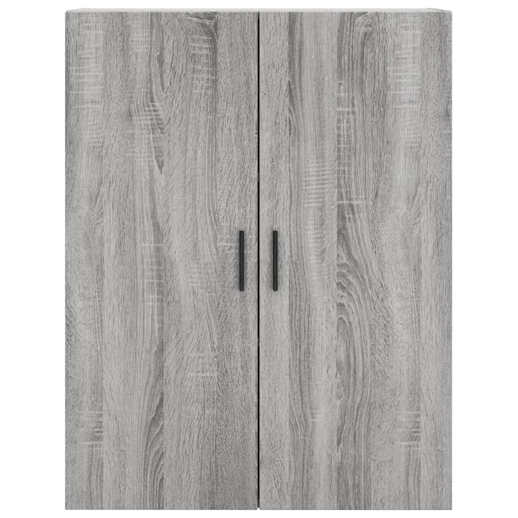 vidaXL Aparador alto madera contrachapada gris sonoma 69,5x34x180 cm