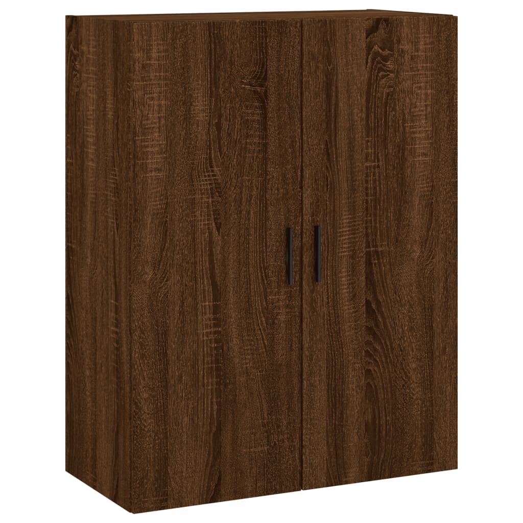 vidaXL Aparador alto madera contrachapada marrón roble 69,5x34x180 cm