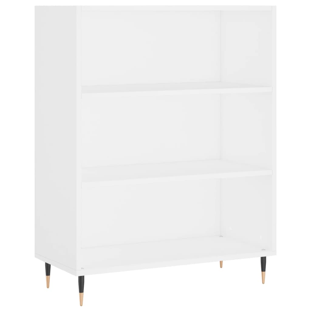 vidaXL Aparador alto madera contrachapada blanco 69,5x34x180 cm