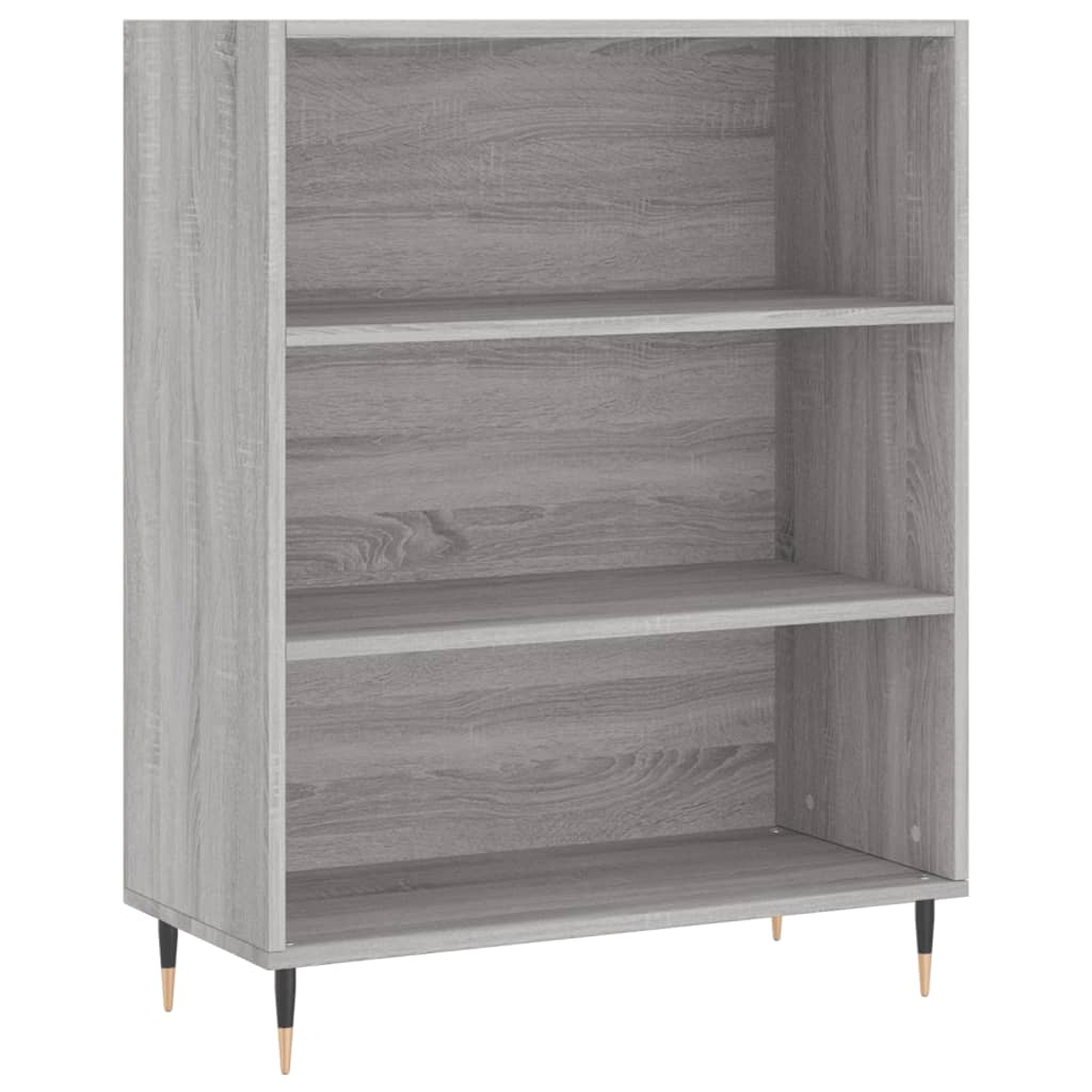 vidaXL Aparador alto madera contrachapada gris sonoma 69,5x34x180 cm