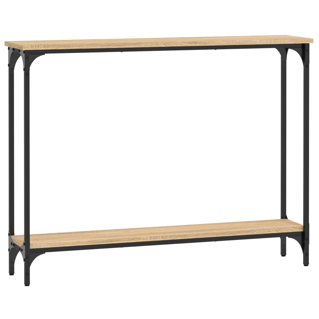 vidaXL Mesa consola madera de ingeniería roble Sonoma 100x22,5x75 cm