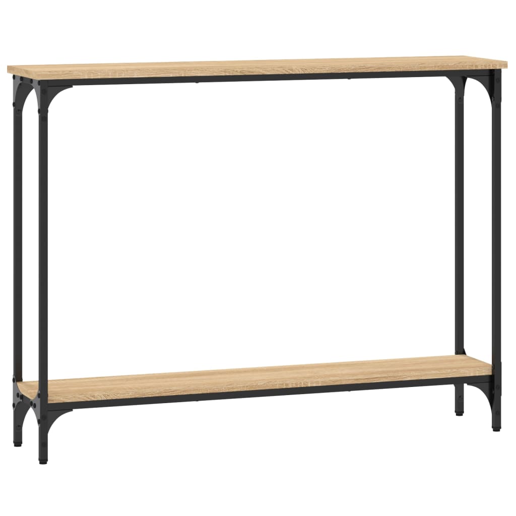 vidaXL Mesa consola madera de ingeniería roble Sonoma 100x22,5x75 cm