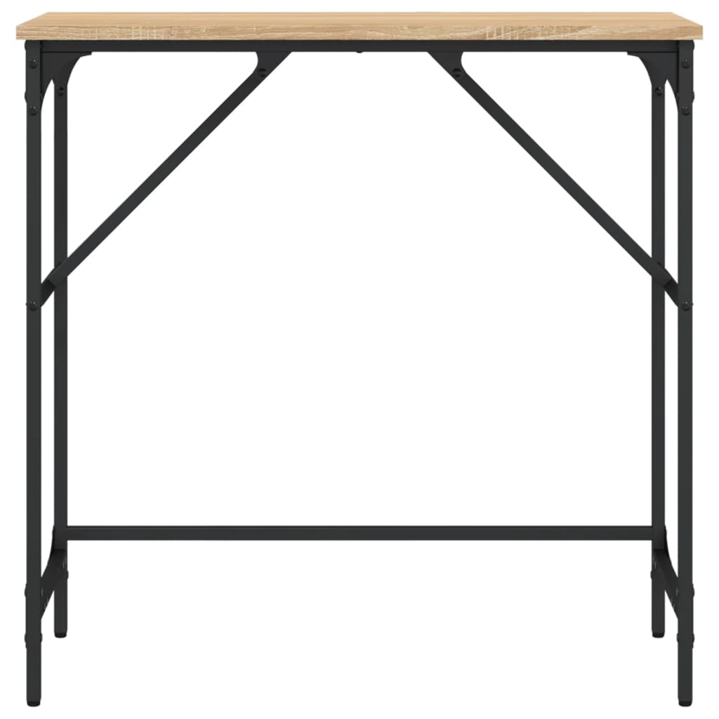 vidaXL Mesa consola madera de ingeniería roble Sonoma 75x32x75 cm