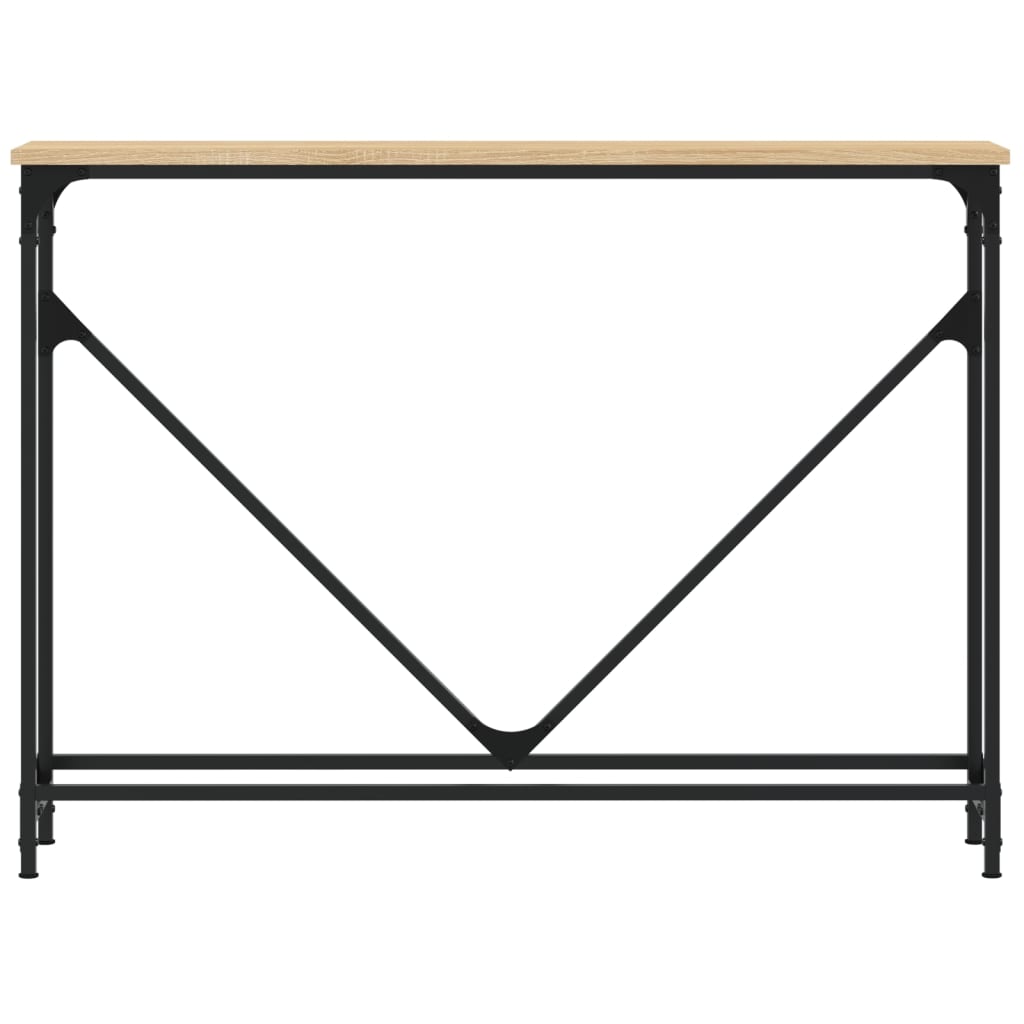 vidaXL Mesa consola madera de ingeniería roble Sonoma 102x22,5x75 cm