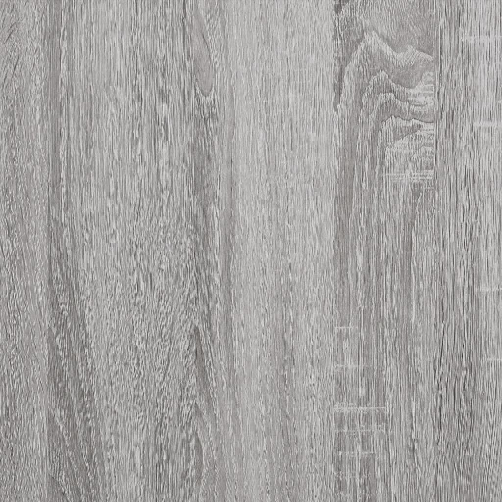 vidaXL Mesa consola madera de ingeniería gris Sonoma 75x19,5x75 cm